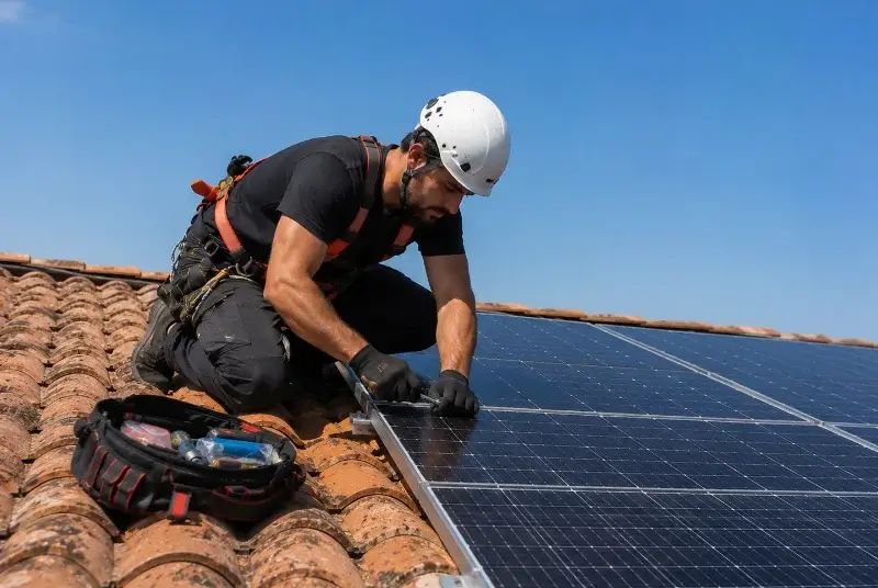 Maintenance et monitoring de panneaux solaires à Gries